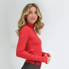 ForHorses Isa Mock Neck Schooling top