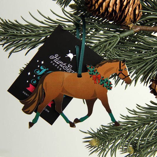 Chestnut Pony - Equestrian Horse Christmas  Tree Ornament