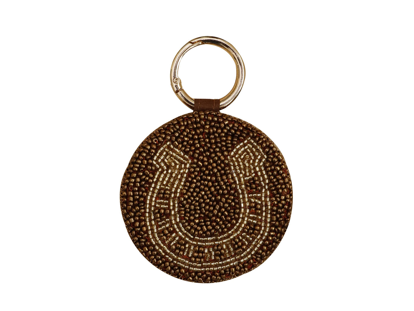 Bronze horse shoe keychain