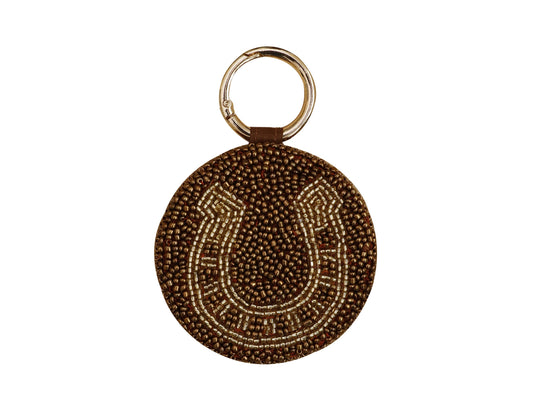 Bronze horse shoe keychain