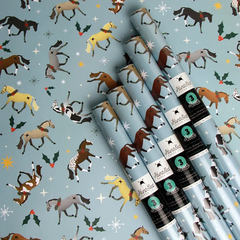 Christmas Horse Gift Wrap