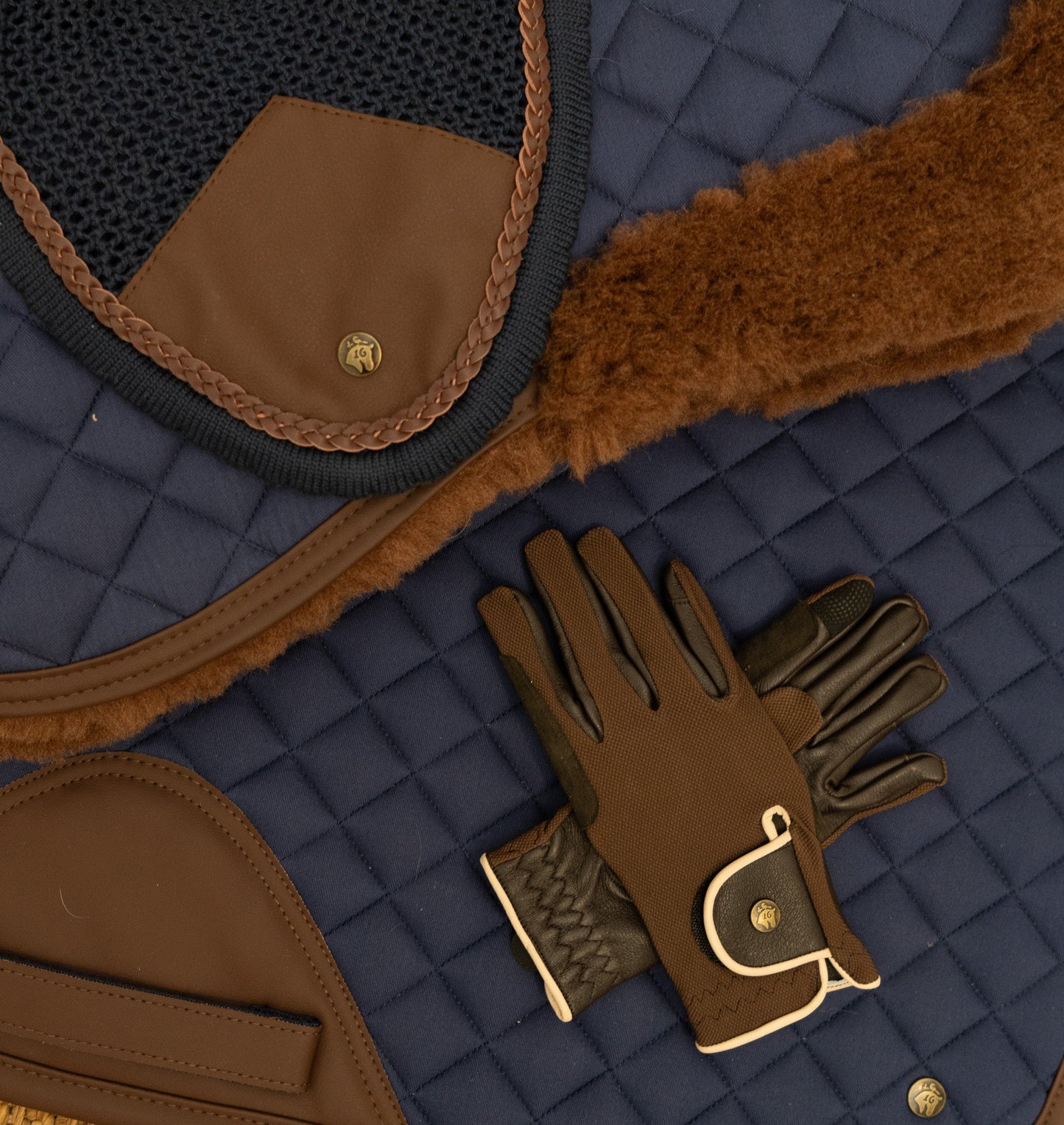Classic Riding Gloves, Tobacco