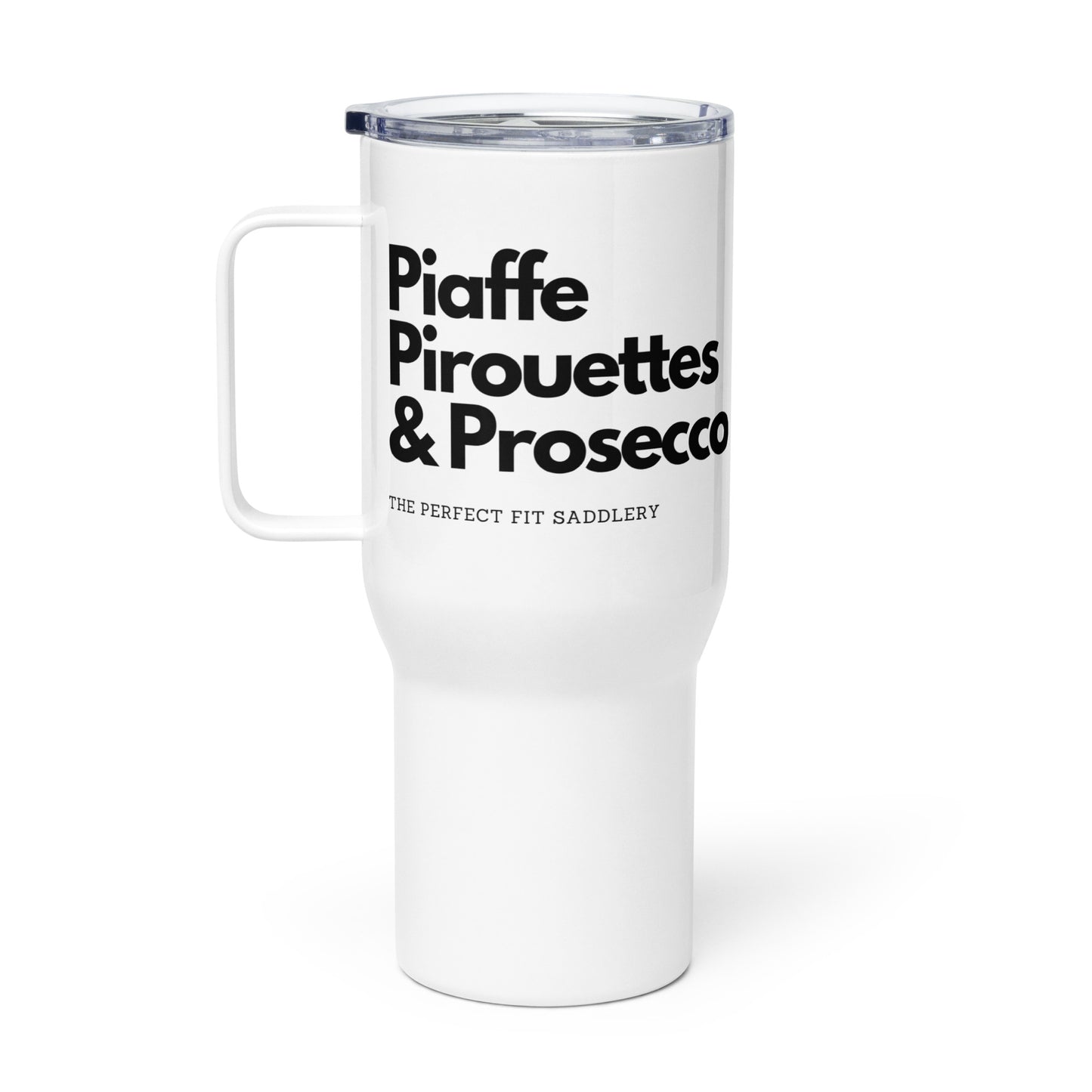 Triple P travel mug with handle